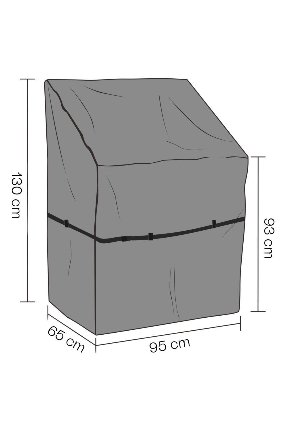 Möbelabdeckung Outdoorküche Schwartz - Atmungsaktiv