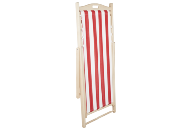 Dingla Relaxsessel Natural/Rot-Weiss