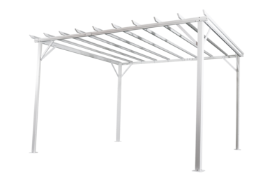 Piode Pergola Weiß/grau