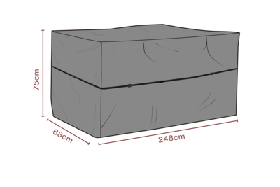 Möbelabdeckung Outdoorküche Schwarz