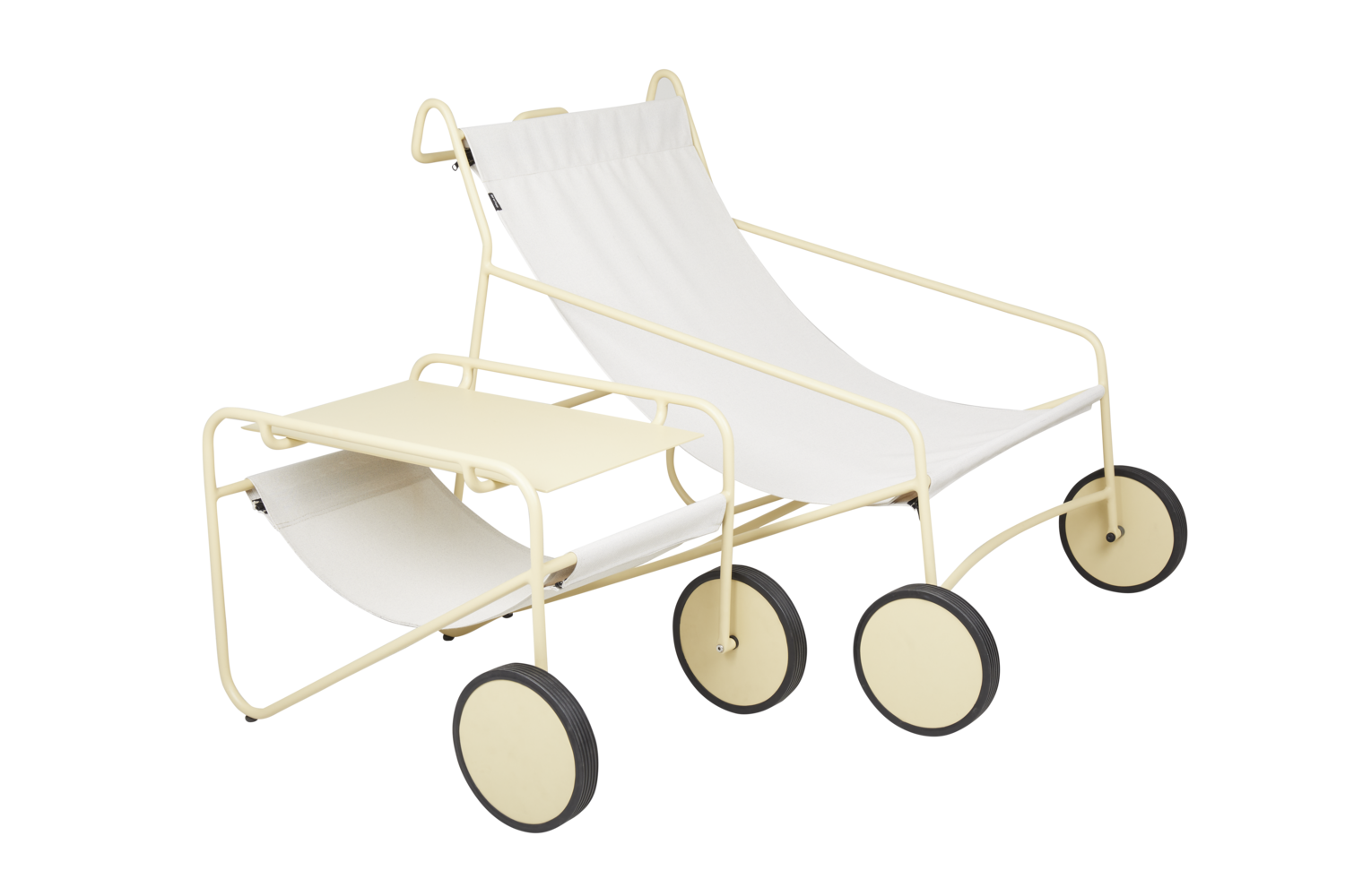 Poul Chair Loungesessel Lemon/Off-white