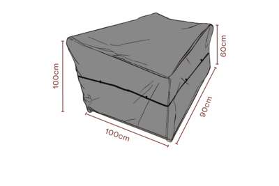 Möbelabdeckung Sessel Schwarz