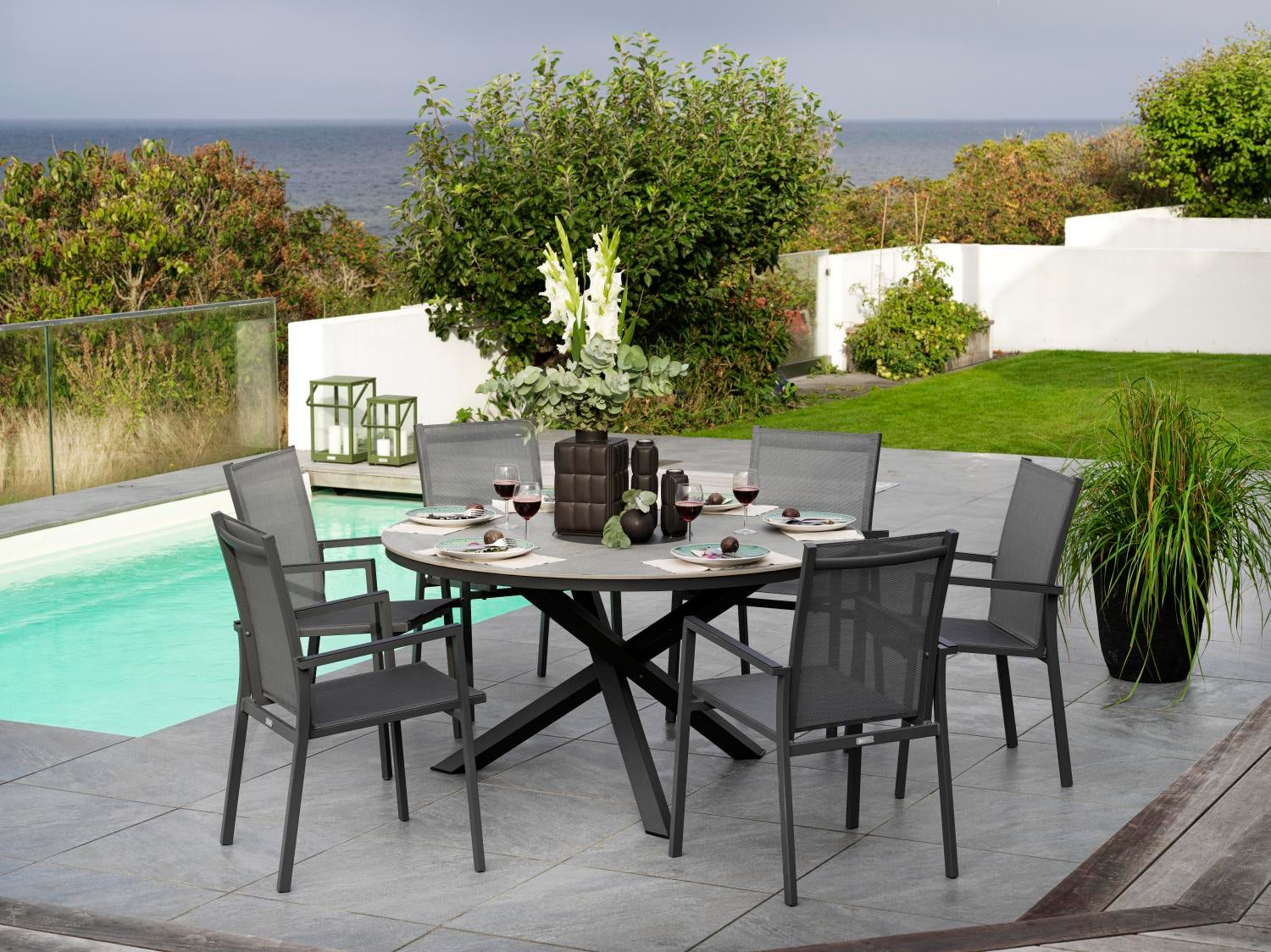 Kenora Esstisch Antrazit/Grau