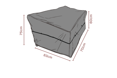 Möbelabdeckung Sessel Schwarz