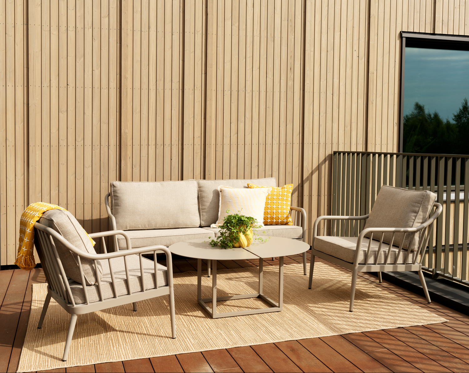 Coleville Sessel Khaki/Burlap Beige