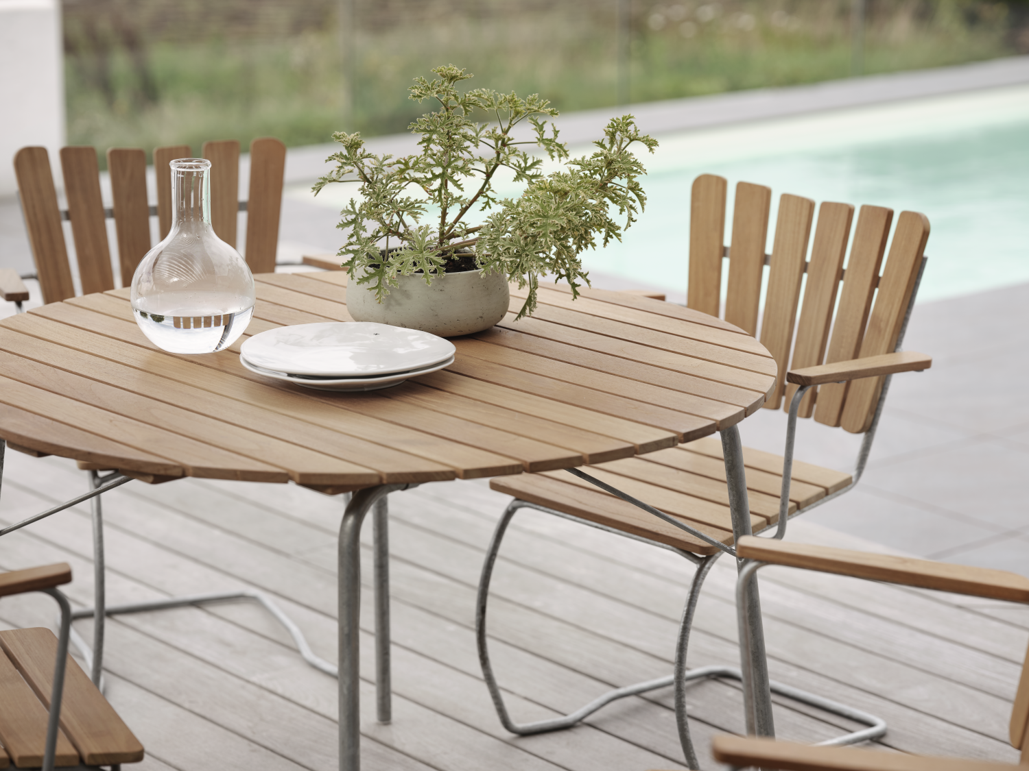 56:an Diningsessel Natur/grau