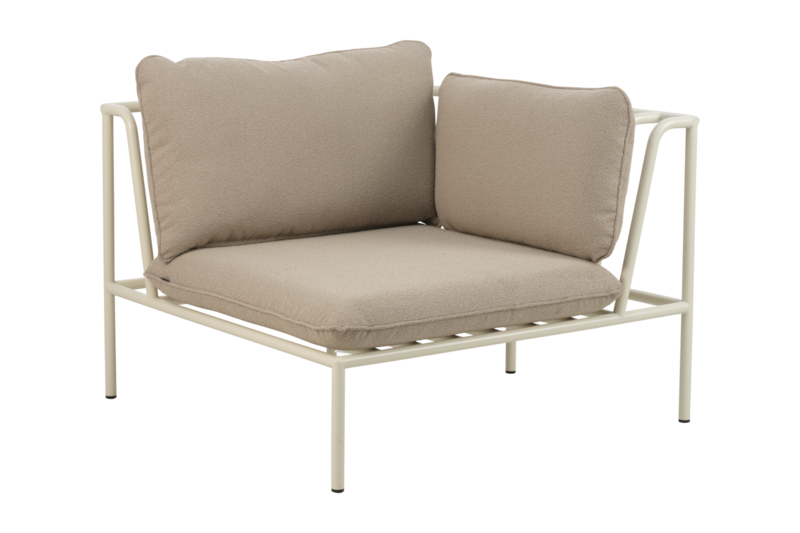 Collier Ecke Pearl White/Teddy Beige