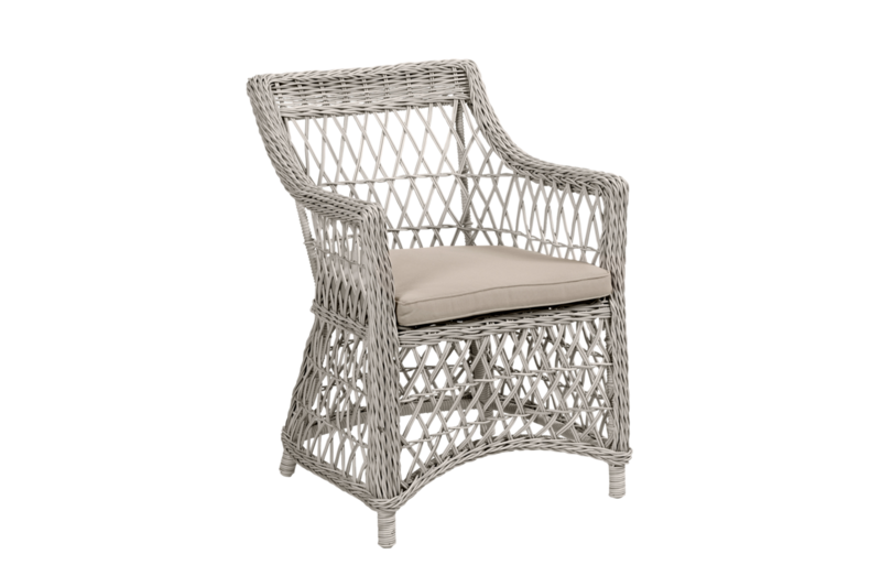 Beatrice Diningsessel Weiß/beige