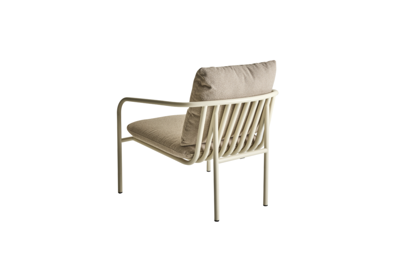 Bendt Loungesessel Pearl White/Teddy Beige