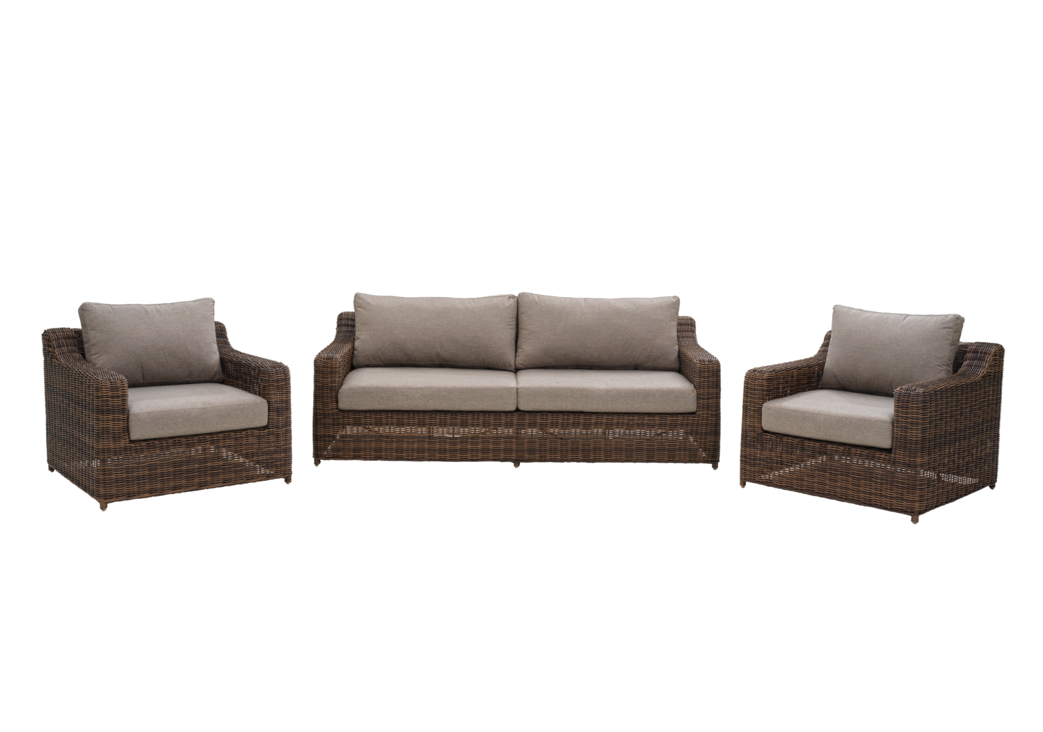 Glendon 2,5-Sitzer-Sofa Dark Brown/Soft Moose