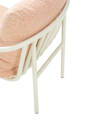 Bendt Sessel Pearl White/Teddy Orange