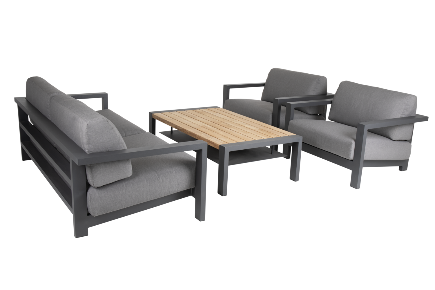 Amesdale Loungetisch Antrazit/Teak