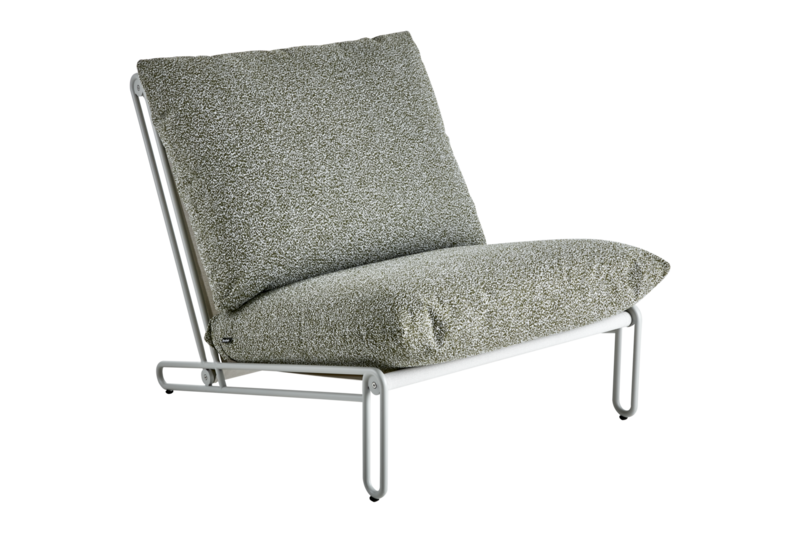 Blixt Loungesessel Light Grey/Teddy Verde