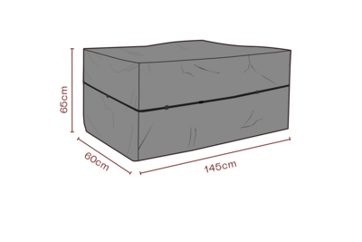 Möbelabdeckung Kissenbox Schwarz