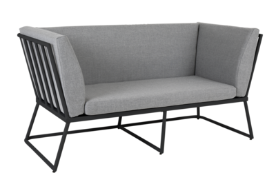 Vence 2-Sitzer Sofa Schwarz/Pearl Grey