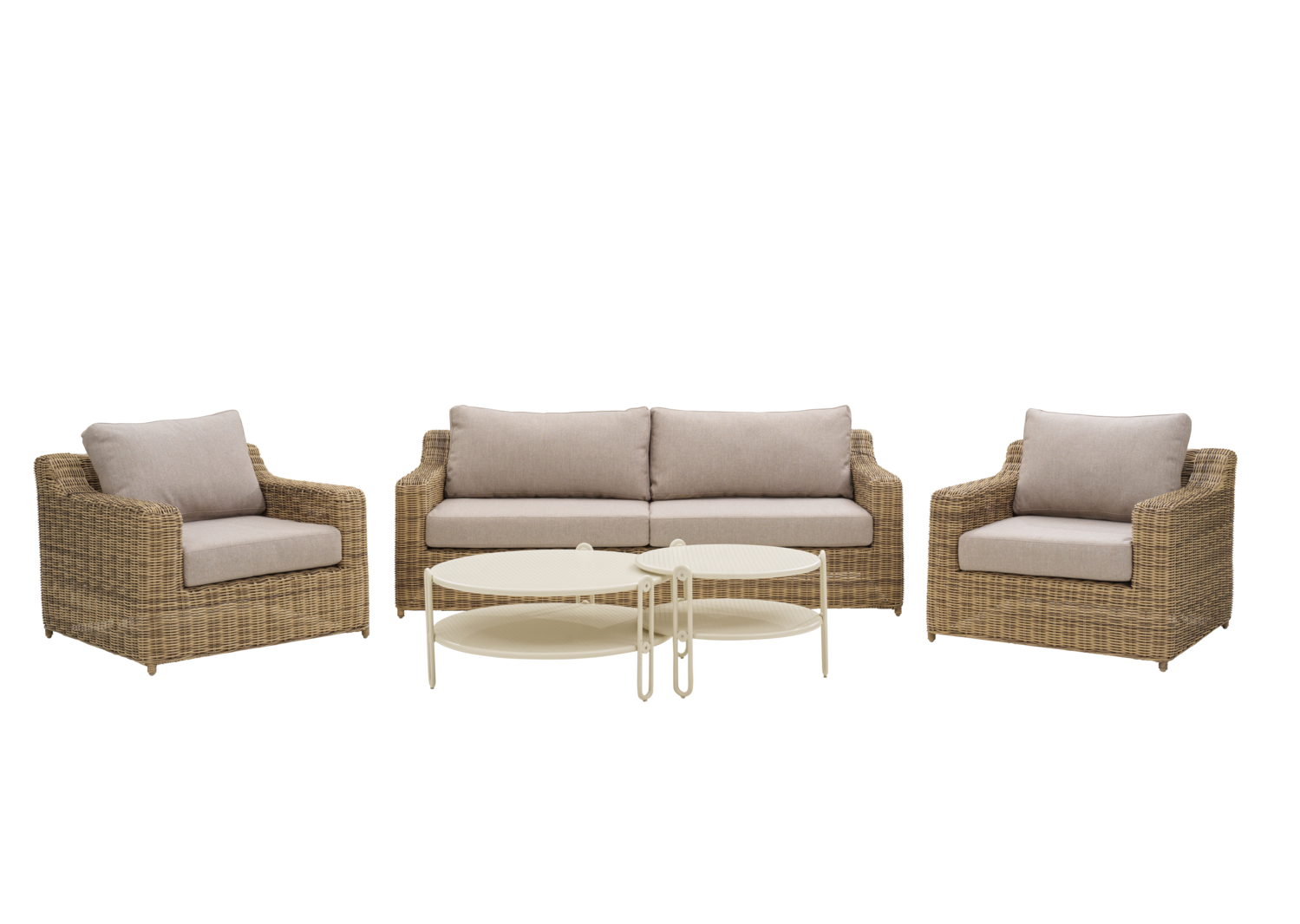 Glendon 2,5-Sitzer-Sofa Rustic/Beige
