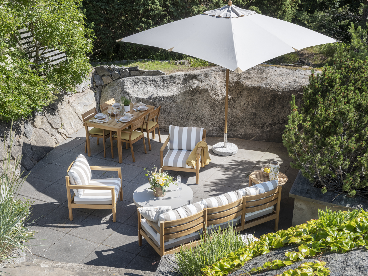 Delia Teak Diningsessel Natur