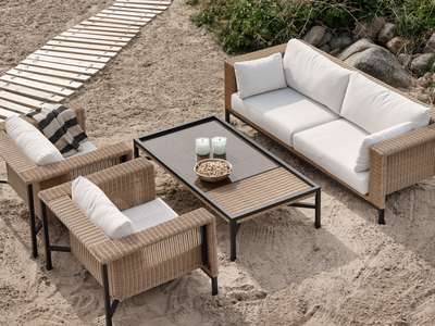 Shell Loungesessel Black/Teddy Beige