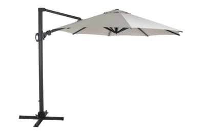 Varallo Hängesonnenschirm Antrazit/Khaki