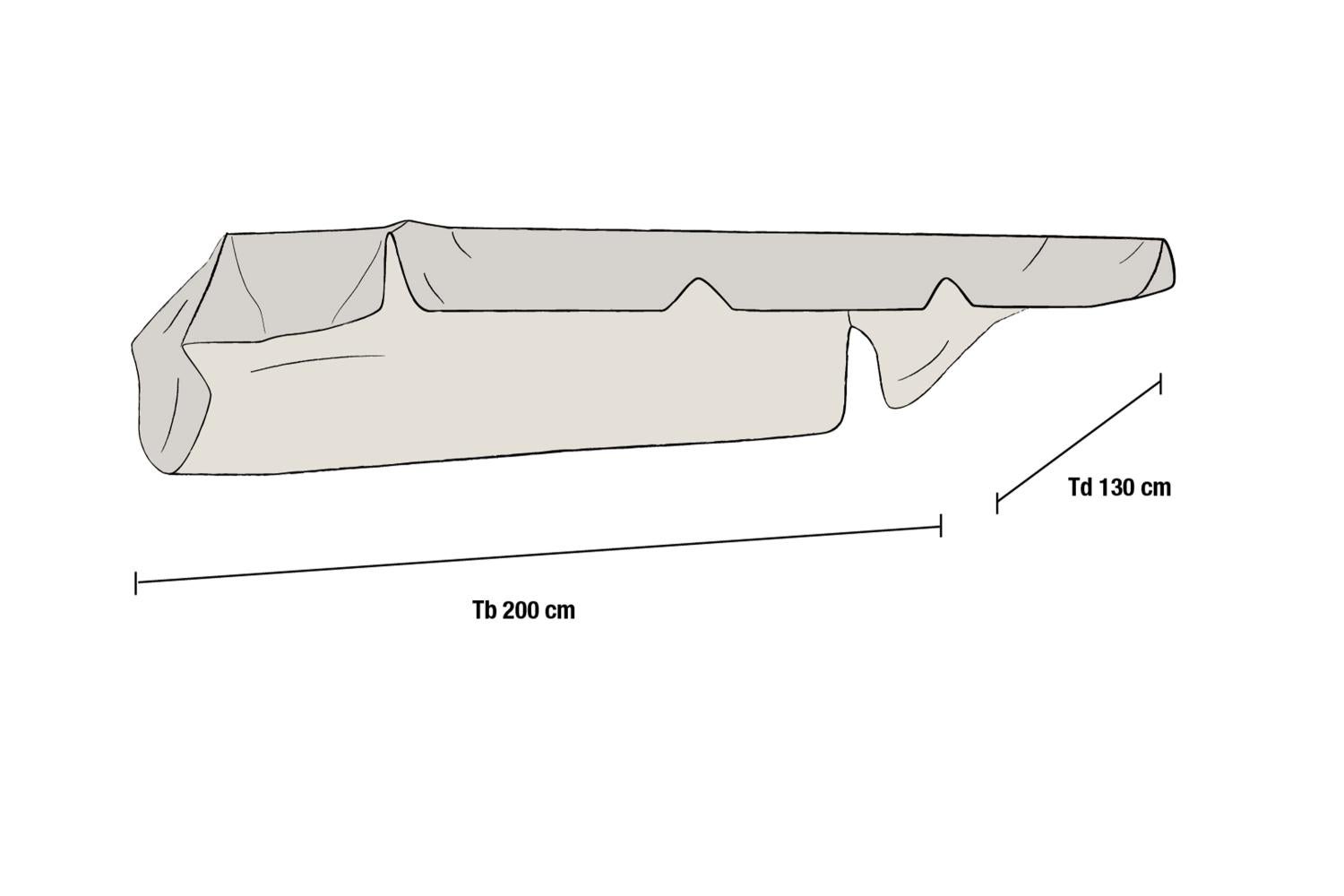 Bonn Dach Gartenschaukel Beige