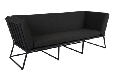 Vence 3-Sitzer Sofa Schwarz/Antrazit