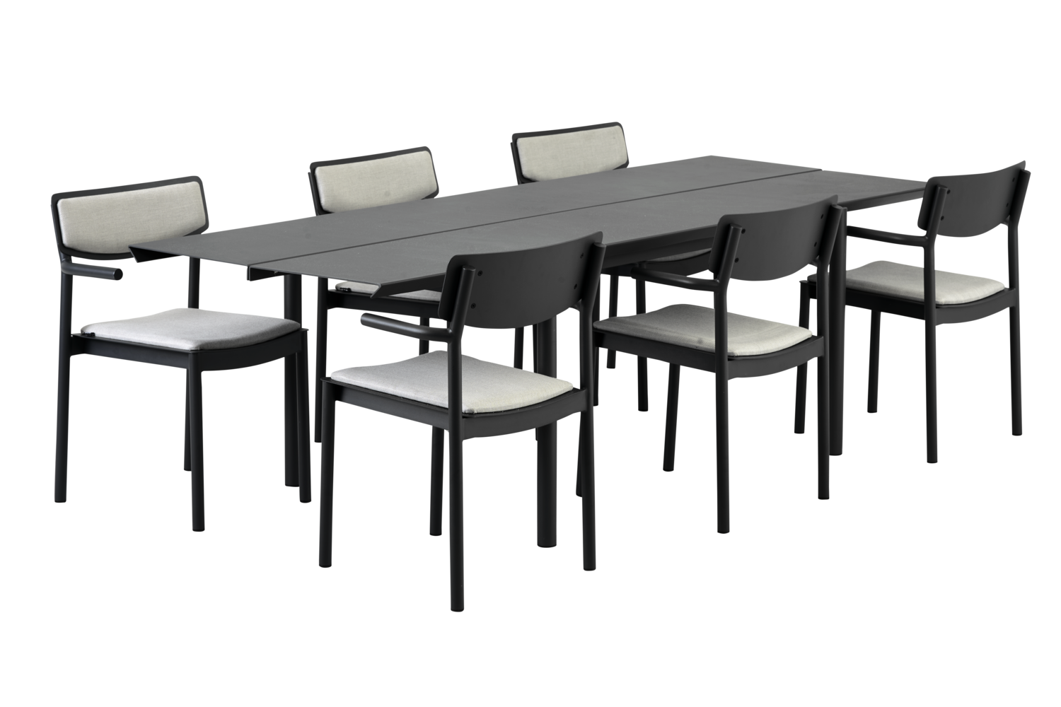 B45 Esstisch Antrazit