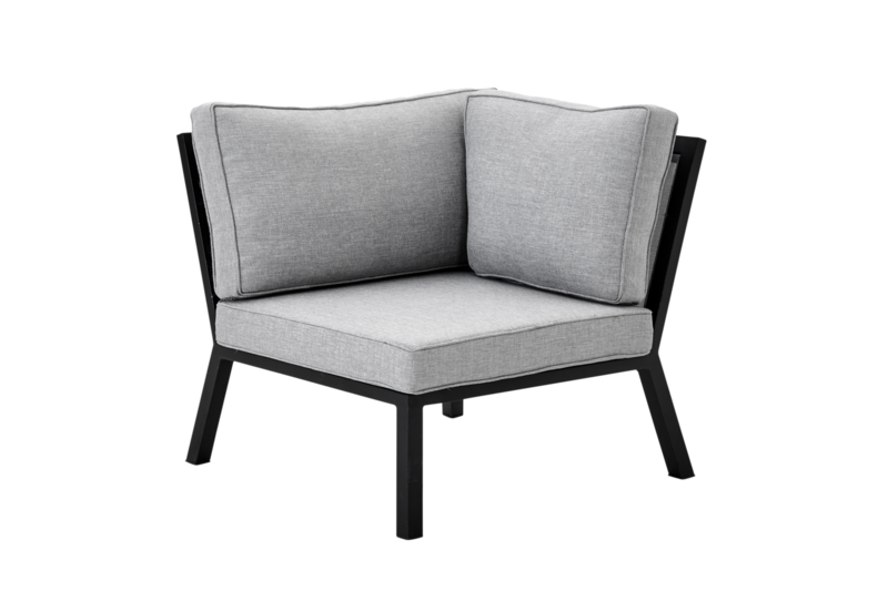 Belfort Ecke Schwarz/Pearl Grey