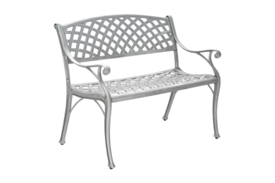 Arras 2-Sitzer Sofa Aluminium