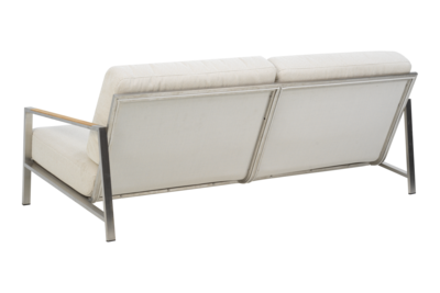 Naos 1_Soffa_2,5-sits Stainless Steel/Dot Beige