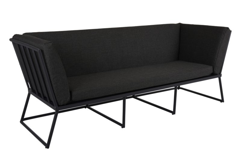 Vence 3-Sitzer Sofa Schwarz/Antrazit