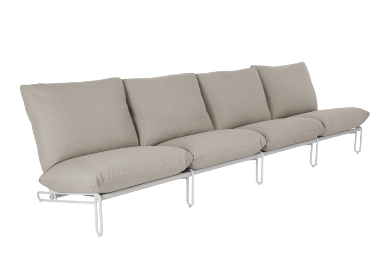 Blixt Loungesessel Weiß/Cley Beige