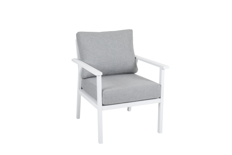 Samvaro Loungesessel Weiß/Pearl grey