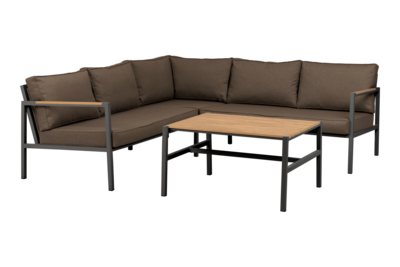 Cap Set Anthrazit/Braun