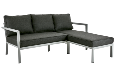 Delia Diwan sofa Light Grey/Nearly Black