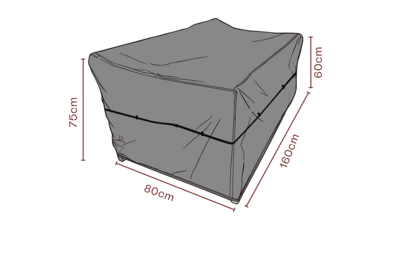 Möbelabdeckung Sofa Schwarz