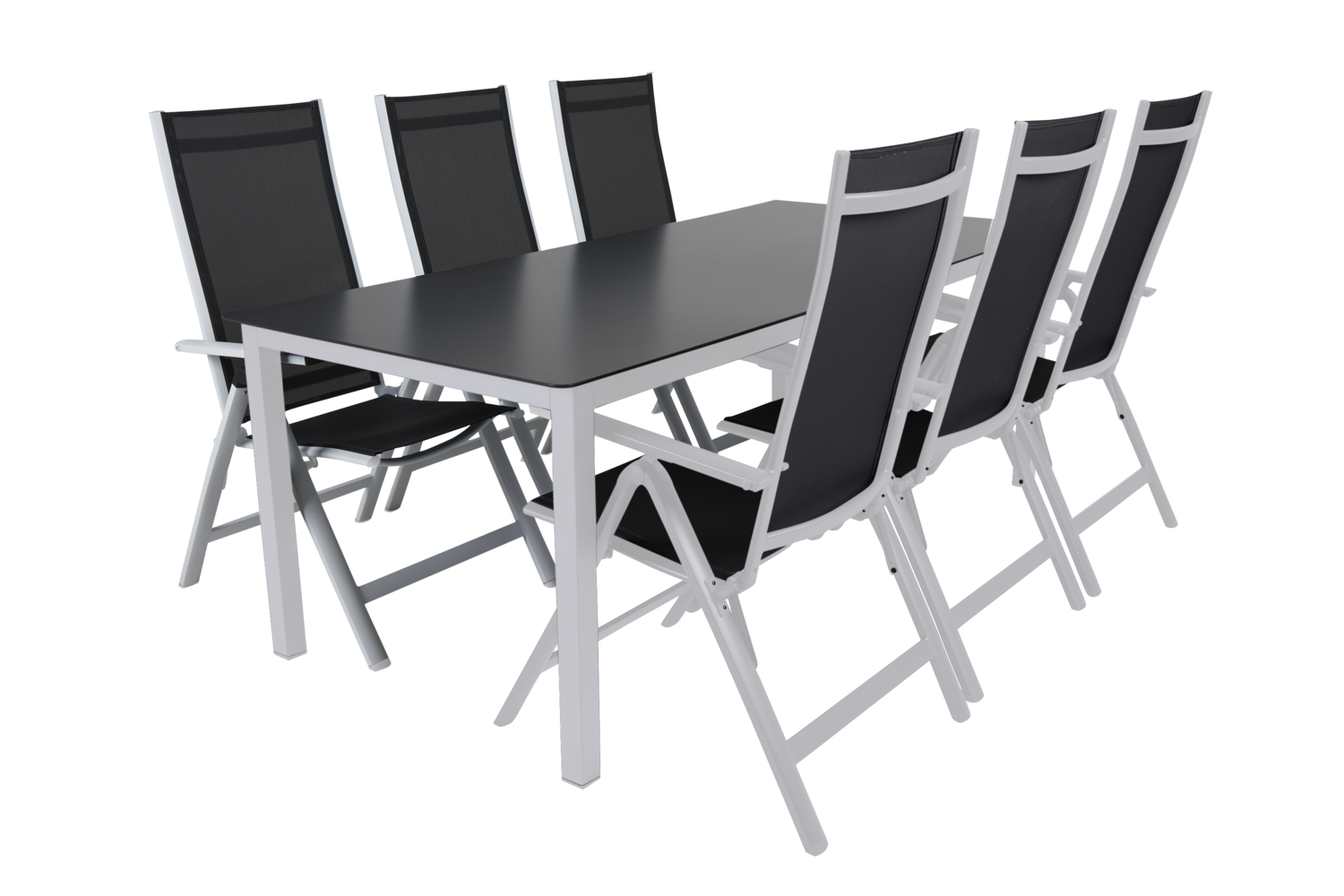 Rana Esstisch Weiß/swartz