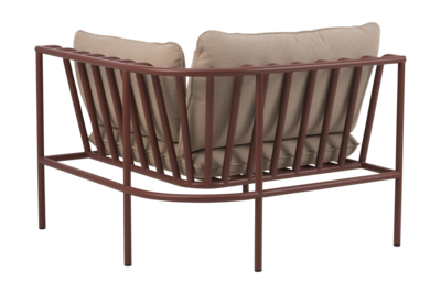 Collier Ecke Zin Red/Teddy Beige