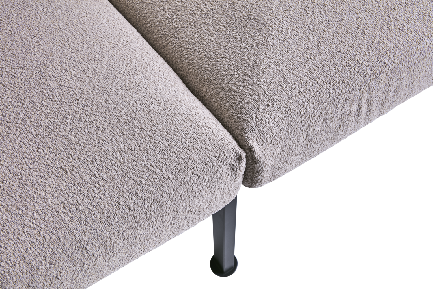 Delux 3-Sitzer Sofa Black/Teddy Beige