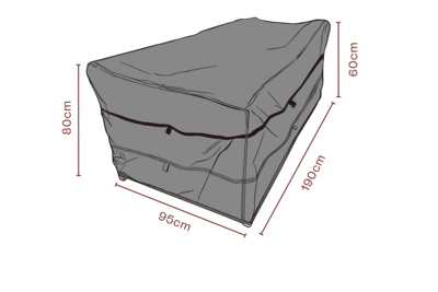 Möbelabdeckung Sofa Schwarz