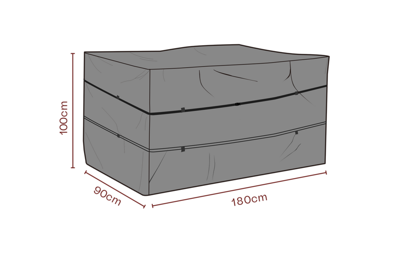 Möbelabdeckung Kissenbox Schwarz