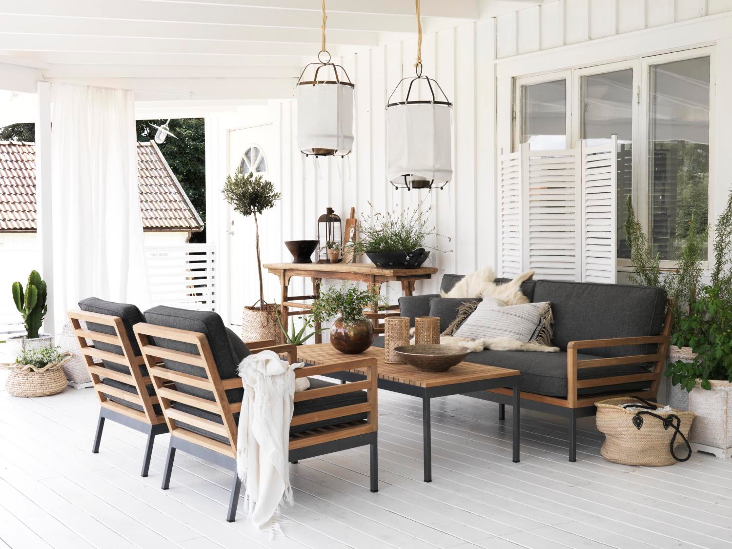 Zalongo Sessel Natur/grau