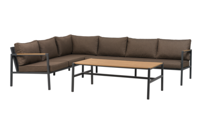 Cap Set Anthrazit/Braun