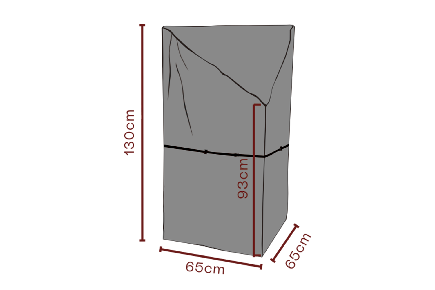 Möbelabdeckung Outdoorküche Schwartz - Atmungsaktiv