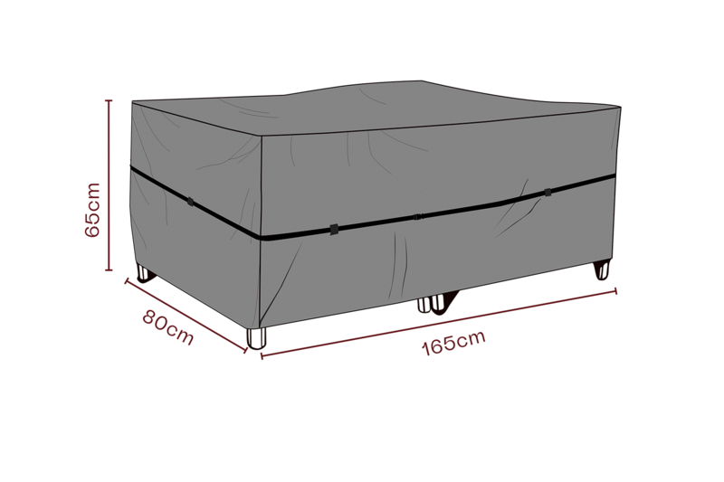 Möbelabdeckung Sessel Schwarz