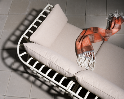 Collier Ecke Pearl White/Teddy Beige