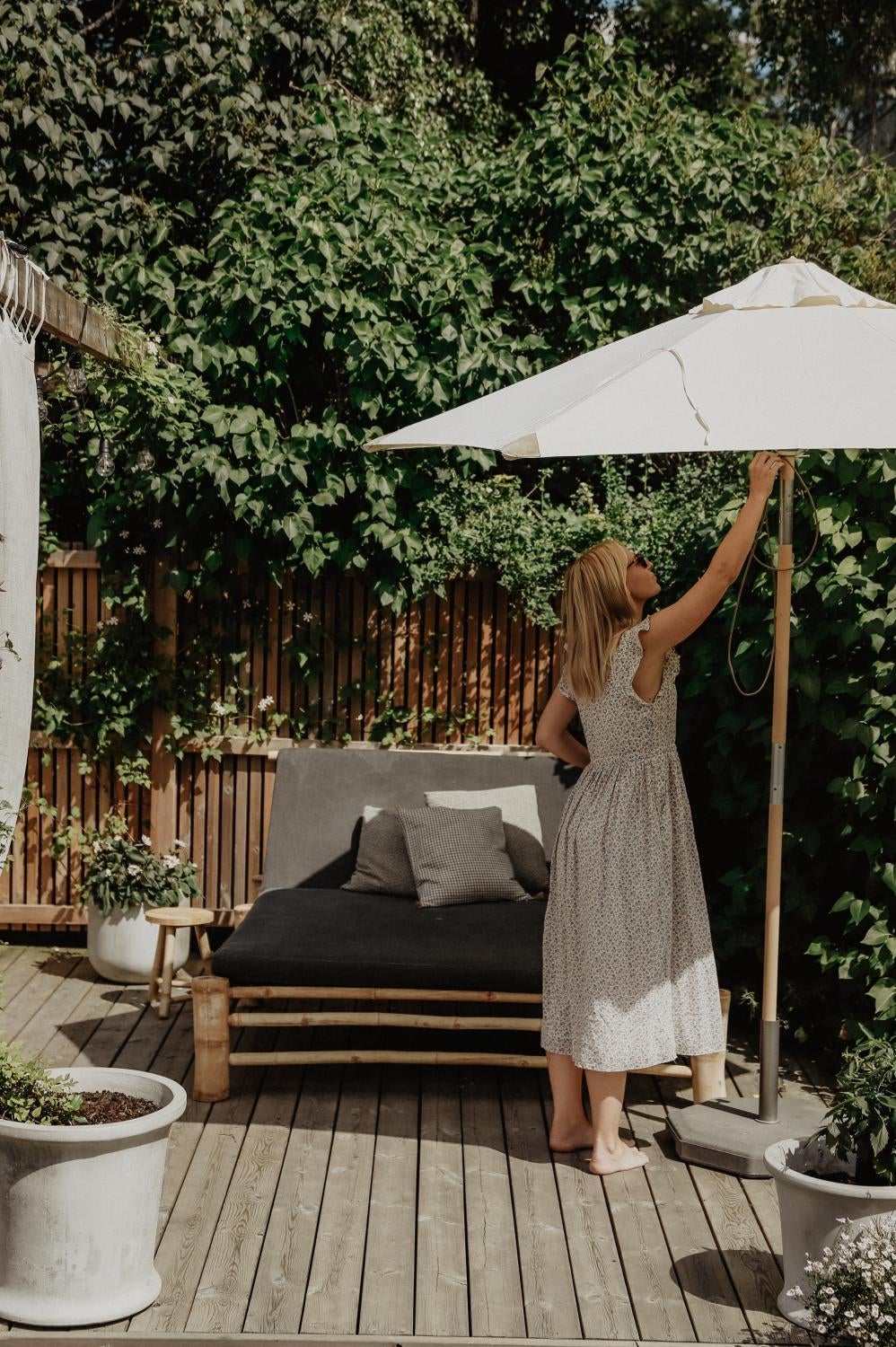 Trieste Sonnenschirm Natur/Offwhite