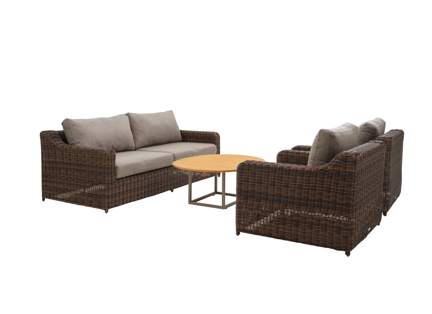 Olive Loungetisch Khaki/Bamboo