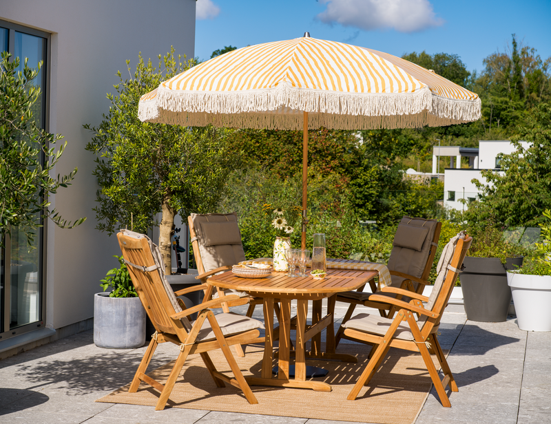 Gatsby Sonnenschirm Yellow Stripe