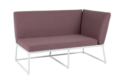 Vence 2-seater left wh/peony