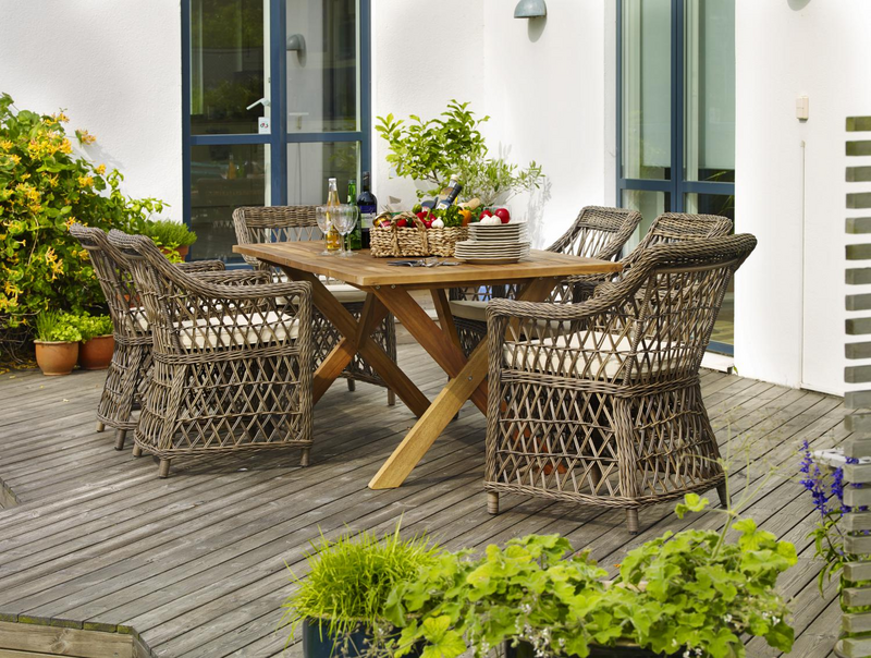 Beatrice Diningsessel Braun/beige